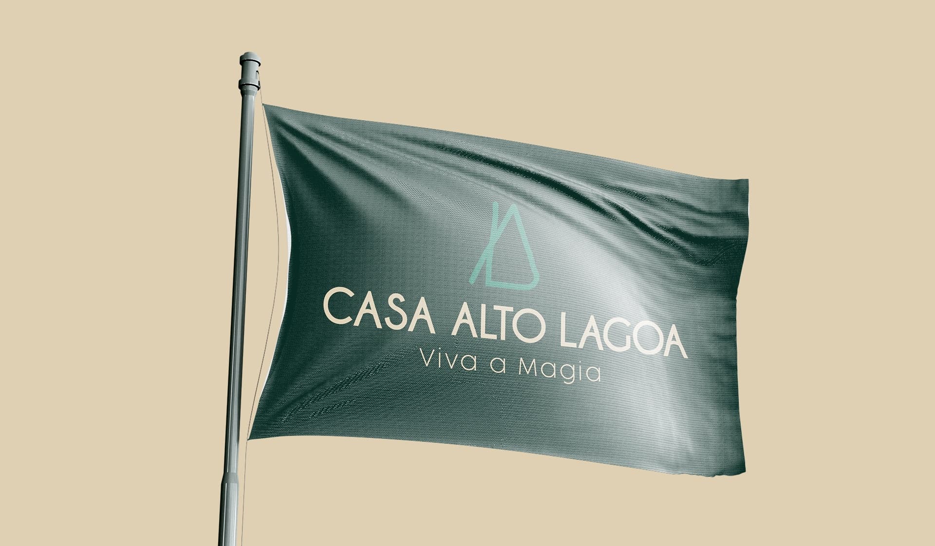 Bandeira de ambientação da Casa Alto Lagoa