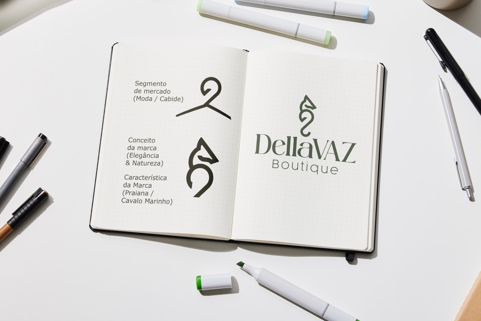 Concepção da marca Dellavaz Boutique